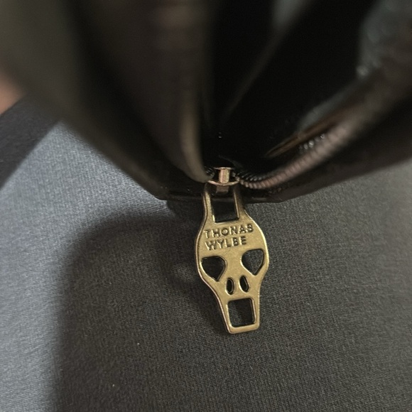 Thomas Wylbe Dolls Kill Skull ☠️ Black Wallet - Picture 8 of 8